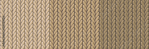 Detailed knitted sweater texture, chunky knit seamless beige shades pattern tile. Cute hand drawn knitted background