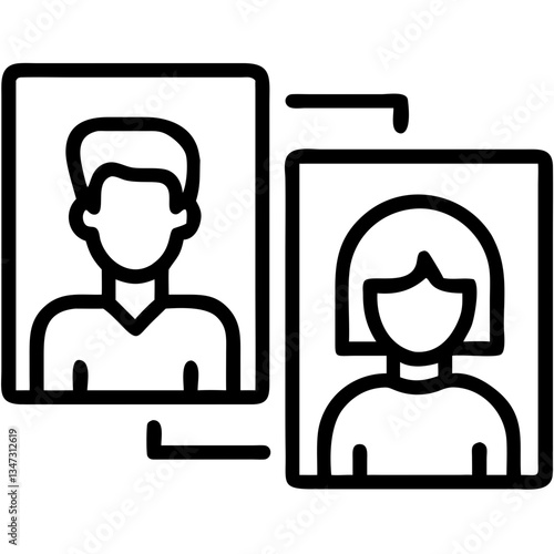 Portraits of diverse people with different hairstyles on a minimalistic background for inclusivity
