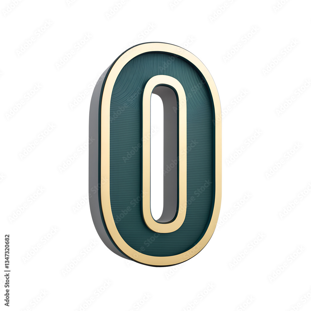 Stylized number 0 on a transparent background Stylized number 0 on a transparent background