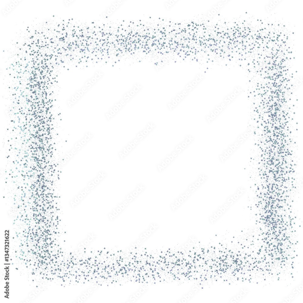 Frame with Blue Stars artwork Frame with Blue Stars artwork