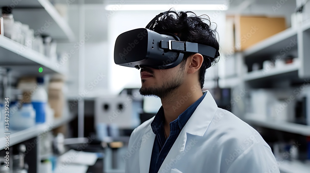 A high-tech biology lab using virtual reality to explore the effects of environmental stress on animal behavior A high-tech biology lab using virtual reality to explore the effects of environmental stress on animal behavior