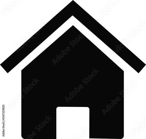home i con illustration vector art design
