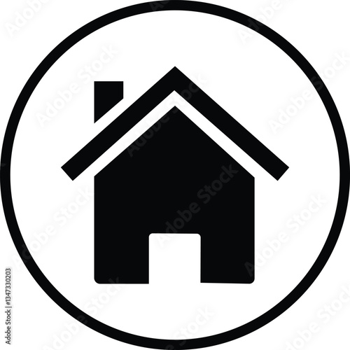 Home i con illustration vector art design