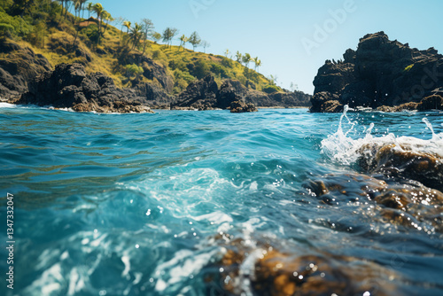 island oceans pulsate with an ever changing rhythm, embodying ceaseless dance of waves, currents, and coastal landscapes