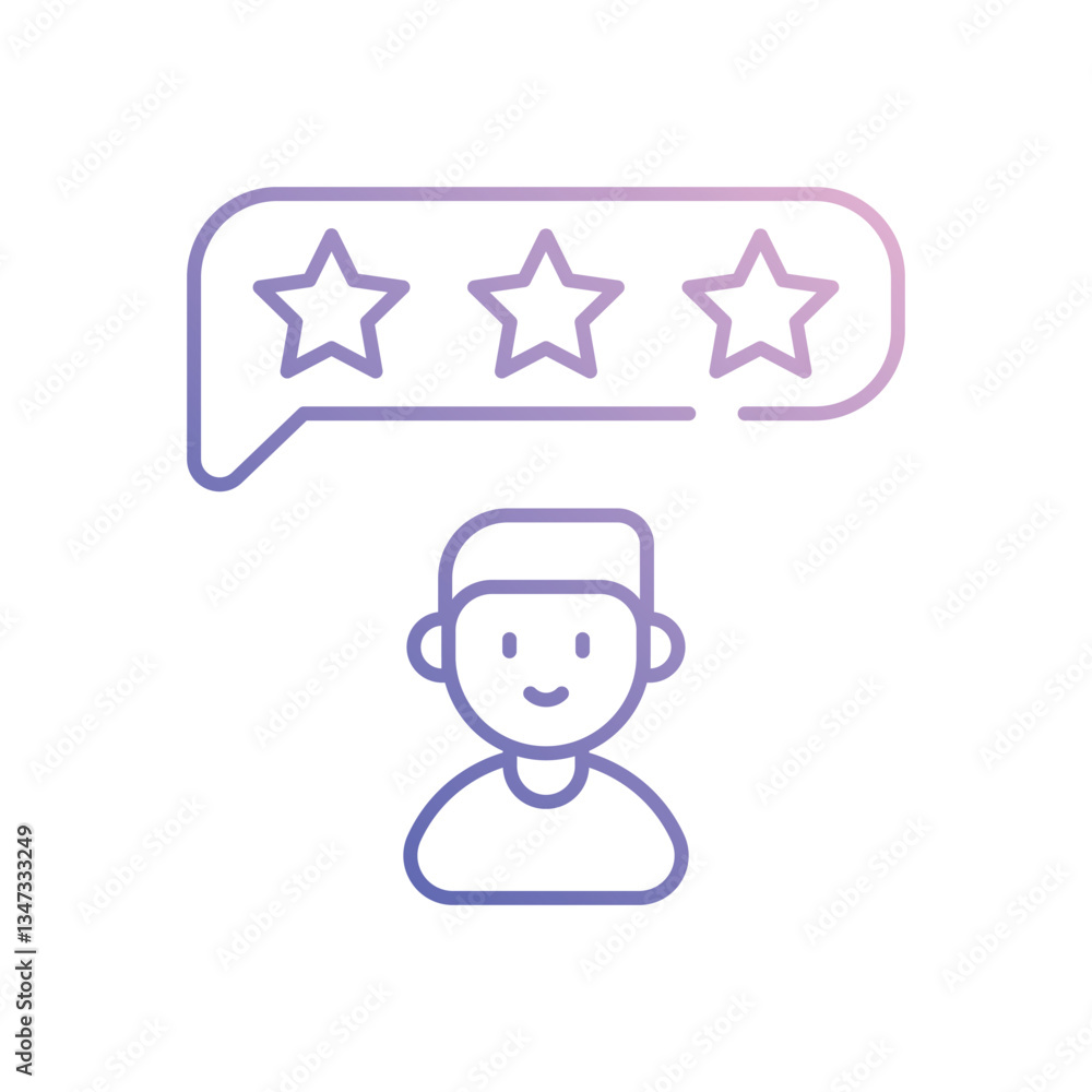 Obraz premium Online Reputation Managment vector icon stock illustration