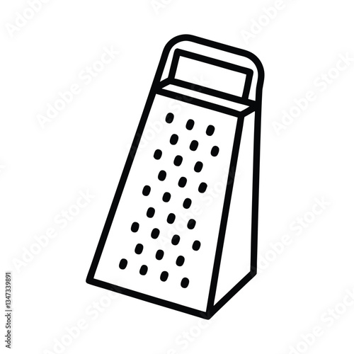 grater on white