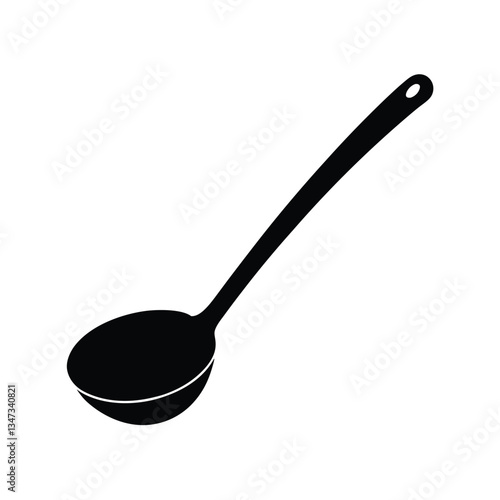 spoon on white background
