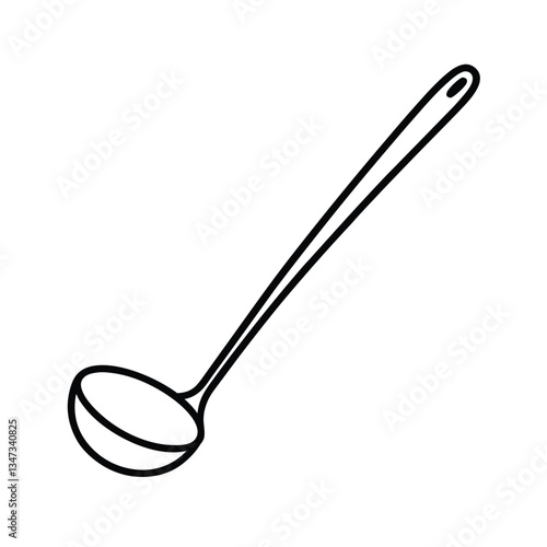 spoon on white background