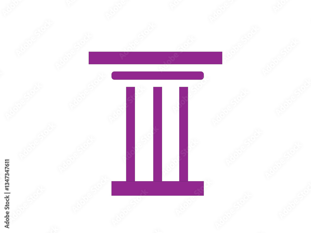 Piler icon and illustration design 