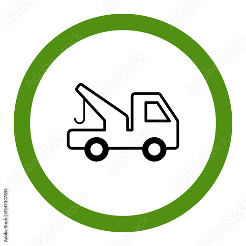 Tow Truck Vehicle Icon