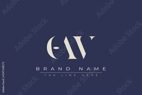 OAV abstract letter logo design. This logo is designed by three abstract letters.