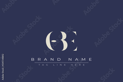 OBE abstract letter logo design. This logo is designed by three abstract letters.