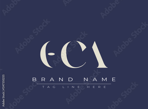 OCA abstract letter logo design. This logo is designed by three abstract letters.