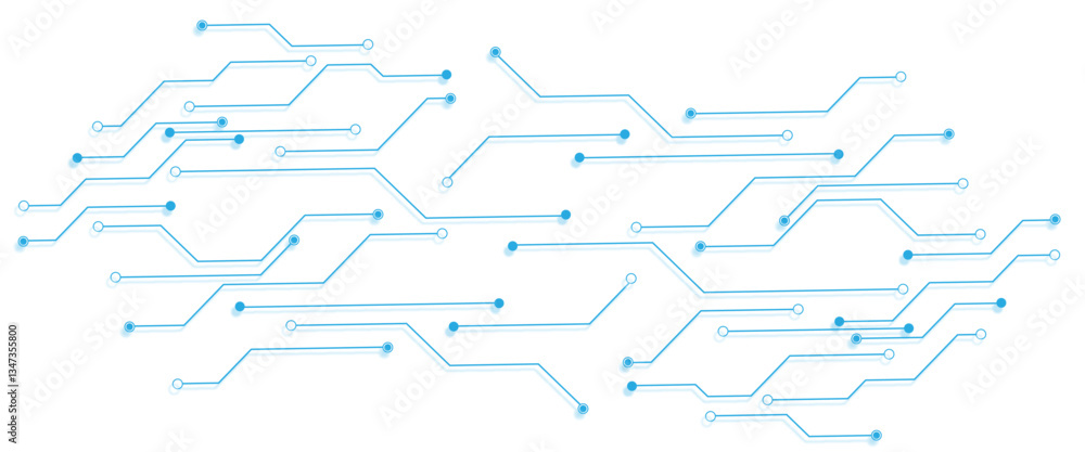 Fototapeta premium Vector abstract structure circuit computer technology business background.