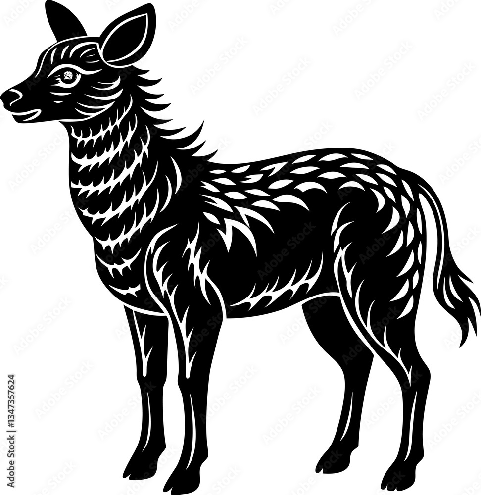 Fototapeta premium vector illustration of a wolf