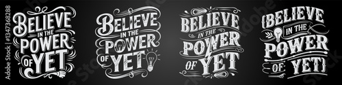 Dynamic Blackboard Art and Typography That Sparks Motivation and Bold Aspirations