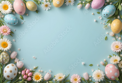 Cute Easter Menu Background