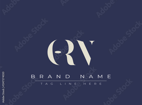 ORN abstract letter logo design. This logo is designed by three abstract letters.