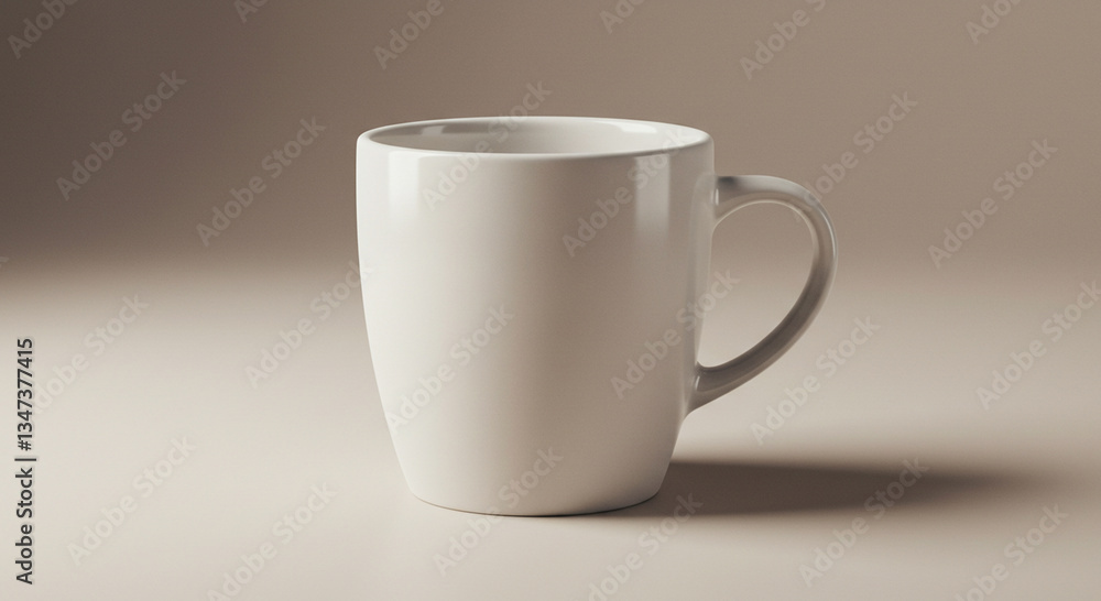 Obraz premium Empty White Mug