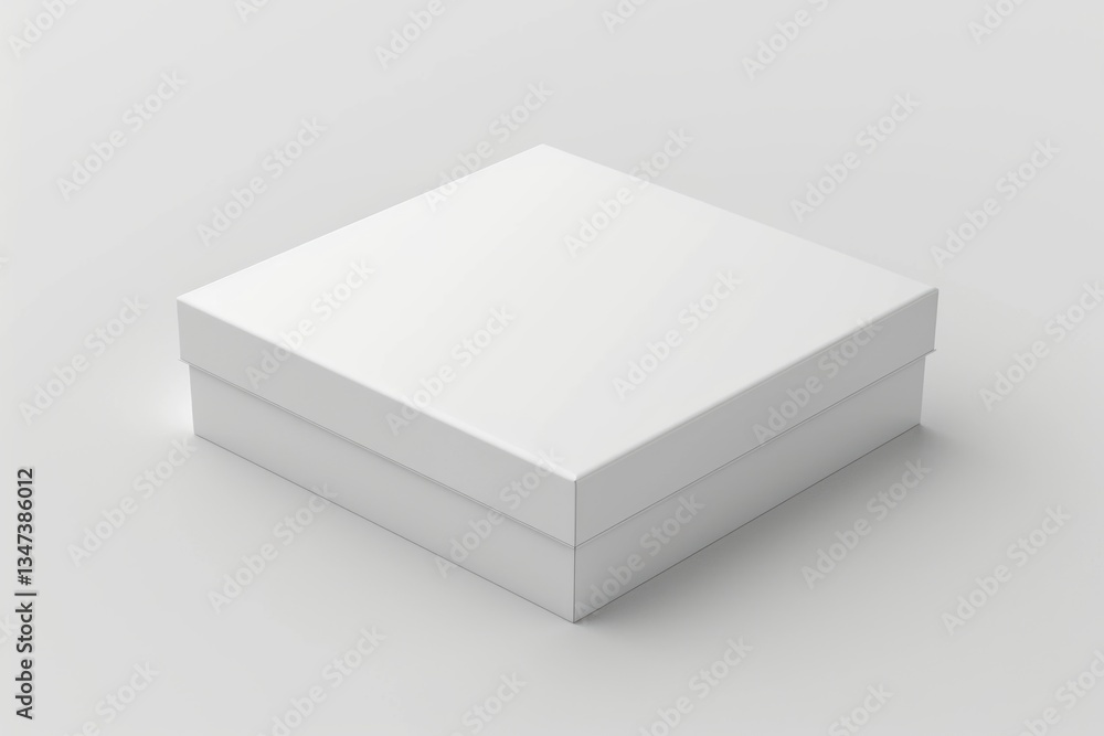 A simple, blank, white square box sits on a white background, perfect for product packaging or branding. A simple, blank, white square box sits on a white background, perfect for product packaging or branding.