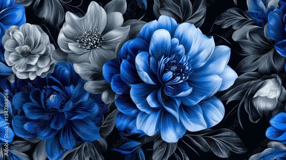 Beautiful elegant flower seamless pattern Beautiful elegant flower seamless pattern