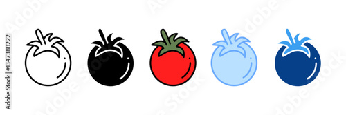 Tomato  Icon Set Multiple Style Collection