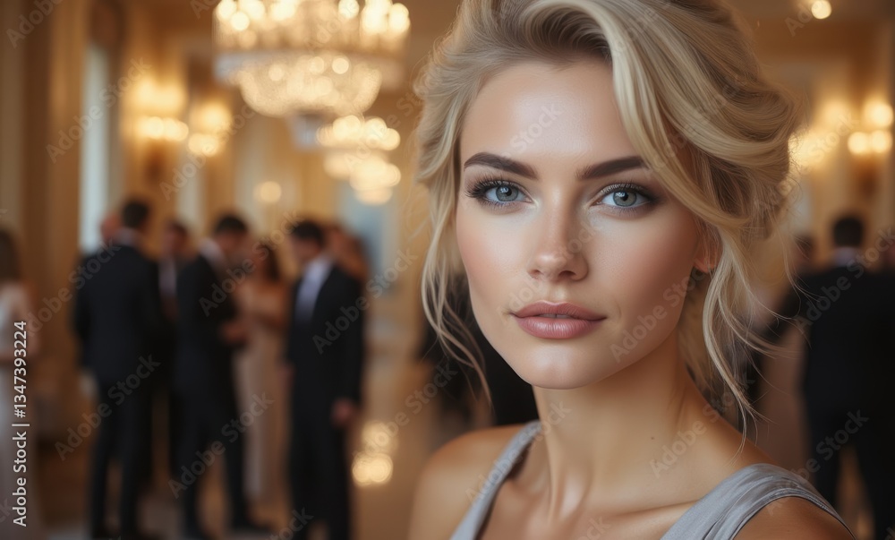 Elegant woman at a gala event Elegant woman at a gala event