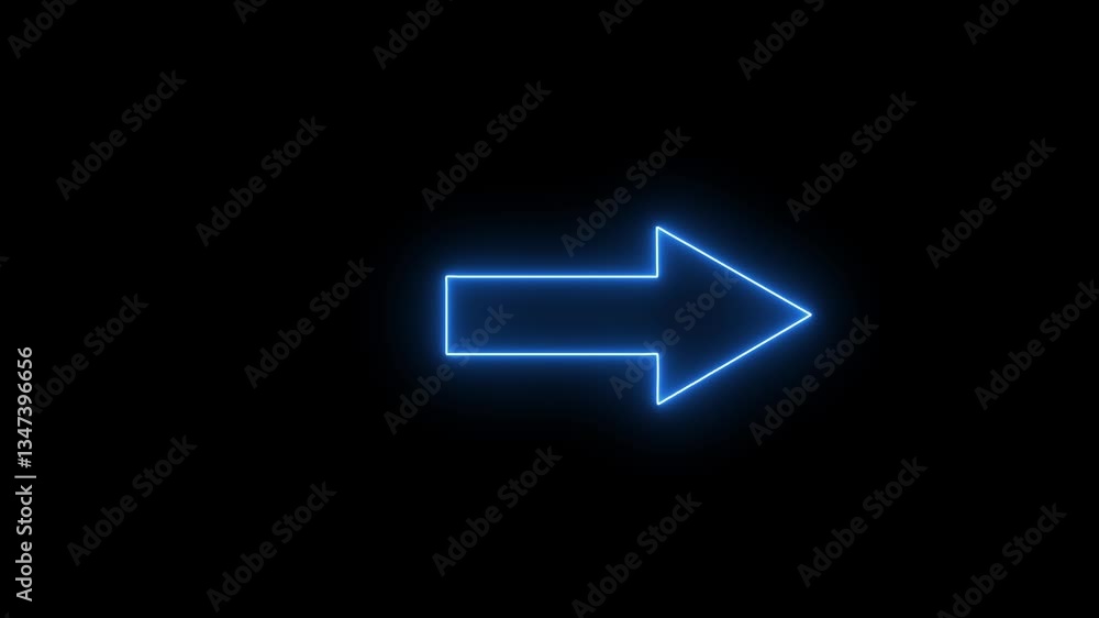 Abstract dynamic neon arrow icon animation background Abstract dynamic neon arrow icon animation background