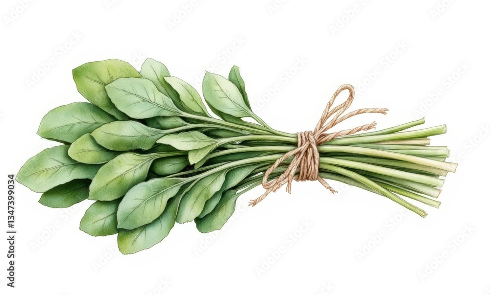 Fresh green spinach bundle Fresh green spinach bundle