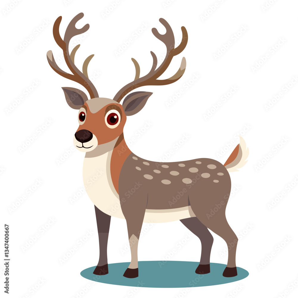 christmas deer vector illustration no background christmas deer vector illustration no background