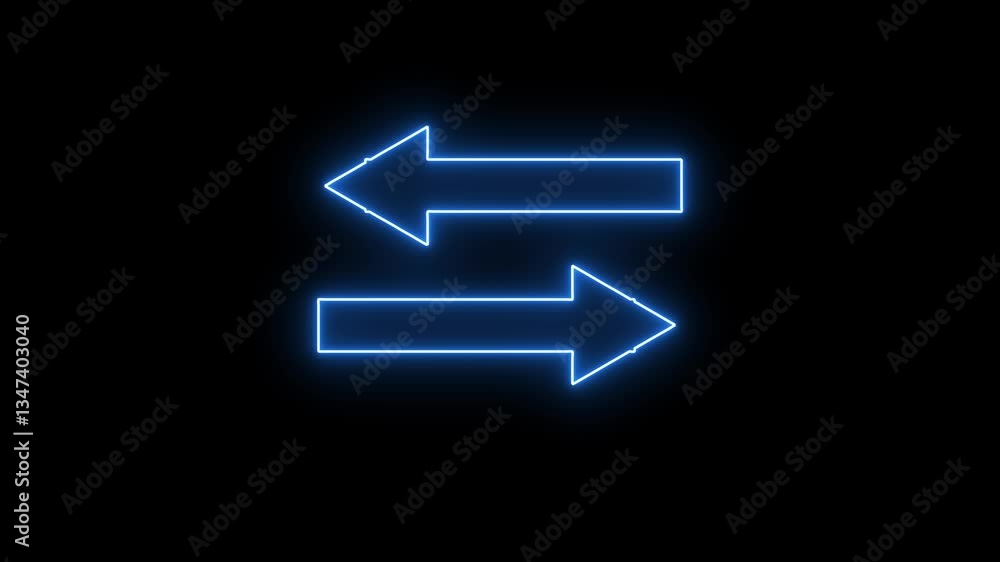 Two Moving arrow on up down Two Moving arrow on up down