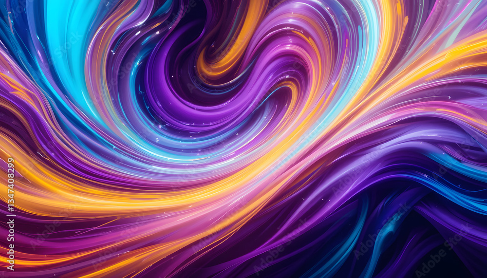 Abstract Swirling Light and Color Background Abstract Swirling Light and Color Background