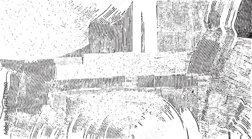 Rough black and white texture vector. Distressed overlay texture. Grunge background. Abstract textured effect. Vector Illustration. Black isolated on white background. EPS10