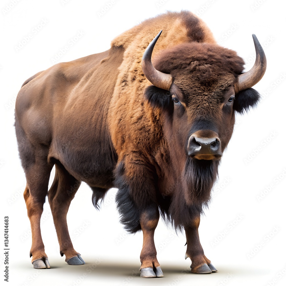 buffalo isolated on white background buffalo isolated on white background