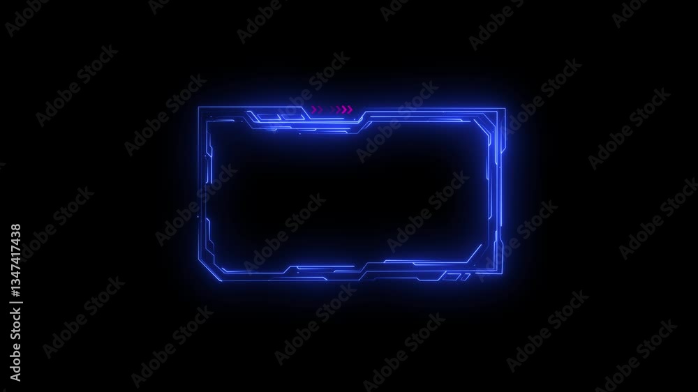 Neon Futuristic Neon Frame High-Tech Interface Design for Digital Media Display, Gaming Overlays, or Sci-Fi Presentations black background
Neon Futuristic Neon Frame High-Tech Interface Design for Digital Media Display, Gaming Overlays, or Sci-Fi Presentations black background