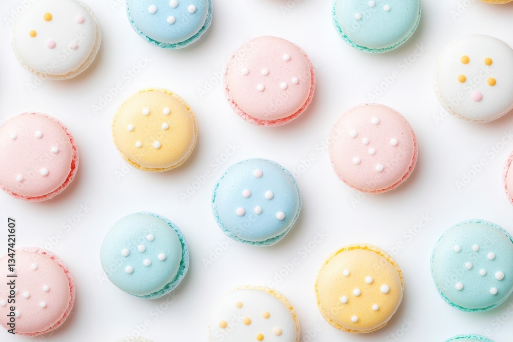 Pastel-Colored Polka Dot Seamless Pattern – Isolated on White Background Pastel-Colored Polka Dot Seamless Pattern – Isolated on White Background