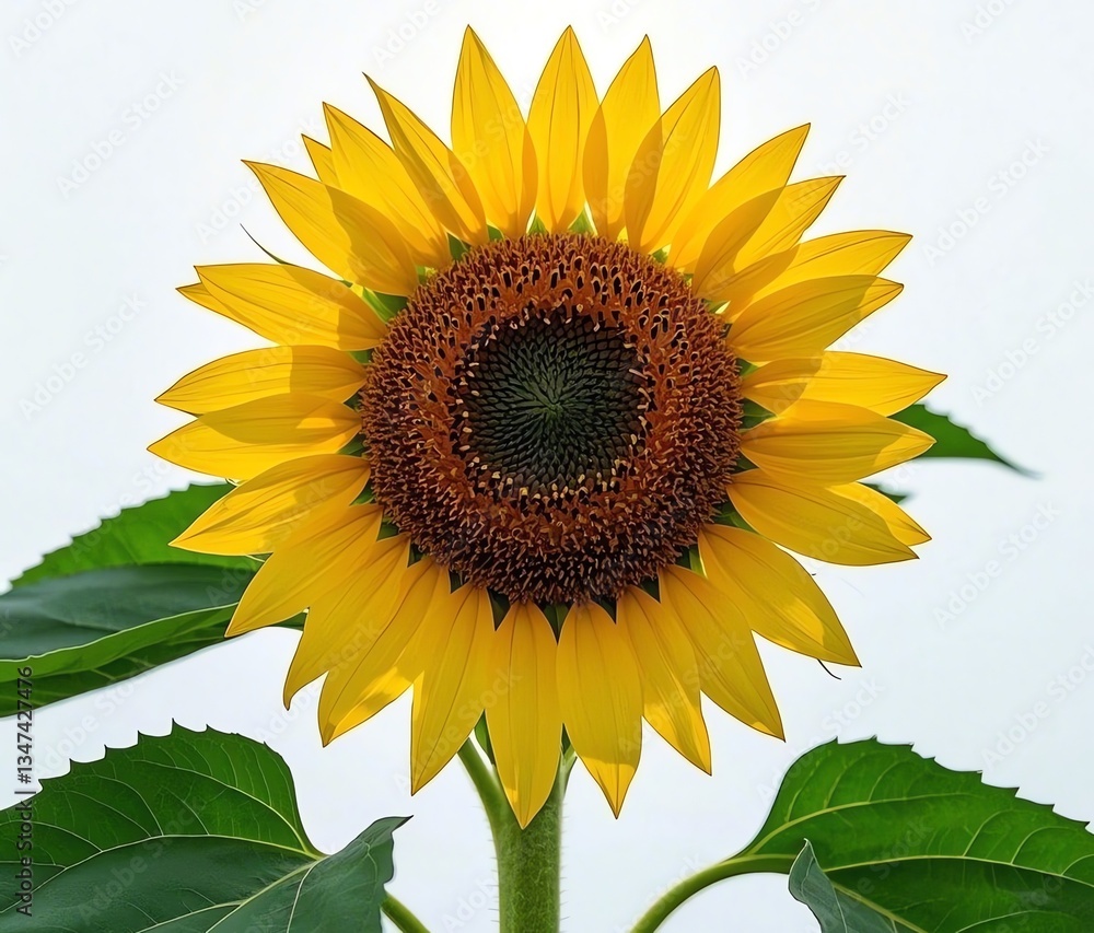Fototapeta premium Bright Sunflower in Full Bloom