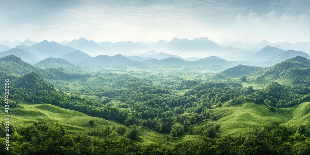 Fototapeta premium Spring landscape banner