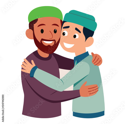 Eid embrace men