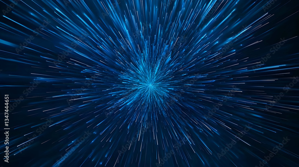 Fototapeta premium Abstract Blue Digital Motion Background