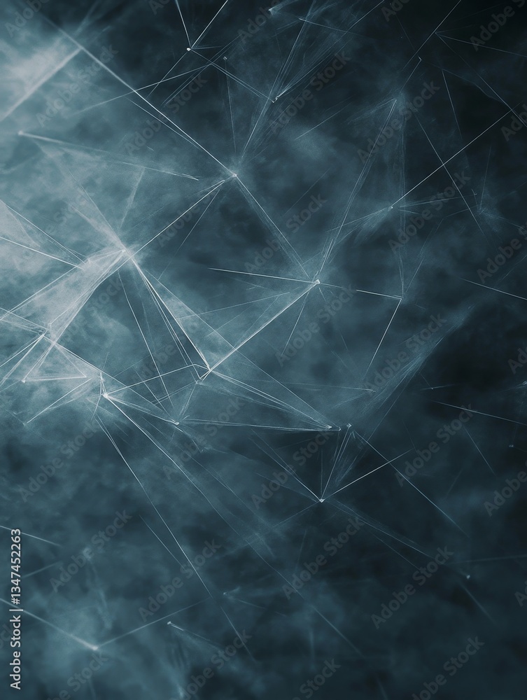 Abstract Network Connections - Intricate network of glowing lines and nodes, dark teal background, art. Perfect for tech, science, and connectivity themes Abstract Network Connections - Intricate network of glowing lines and nodes, dark teal background, art. Perfect for tech, science, and connectivity themes