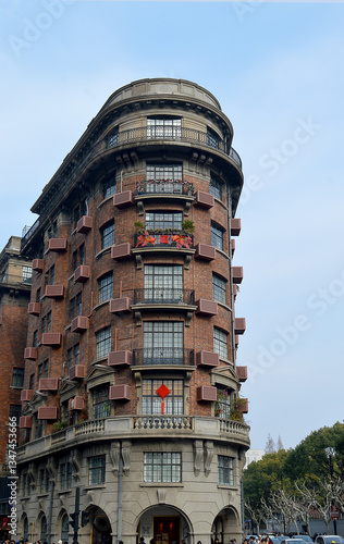 Wukang Mansion (Normandie Apartments): French Renaissance architecture in Shanghai, China, built 1924