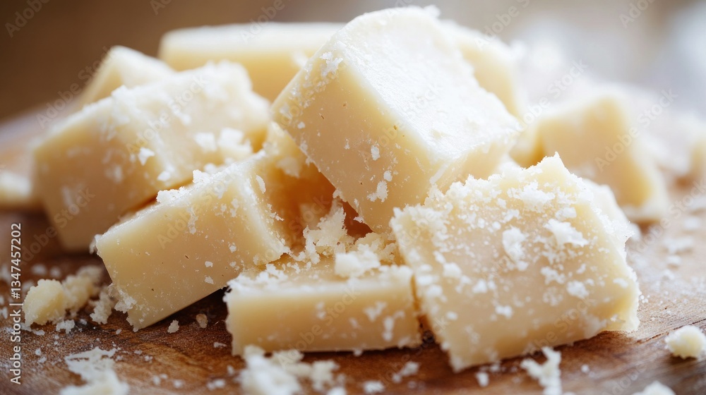 Close-up of Delicious Coconut Fudge Close-up of Delicious Coconut Fudge