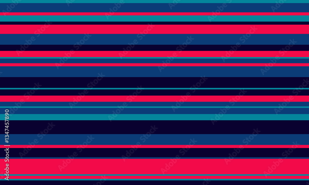 Vibrant horizontal stripes in bold pink, teal, and navy create a dynamic, modern pattern. Vibrant horizontal stripes in bold pink, teal, and navy create a dynamic, modern pattern.