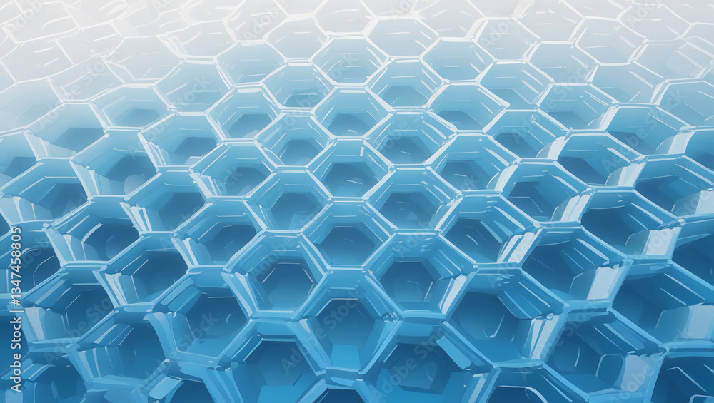 A collection of hexagonal cells makes up the abstract background. Vector Illustrations A collection of hexagonal cells makes up the abstract background. Vector Illustrations