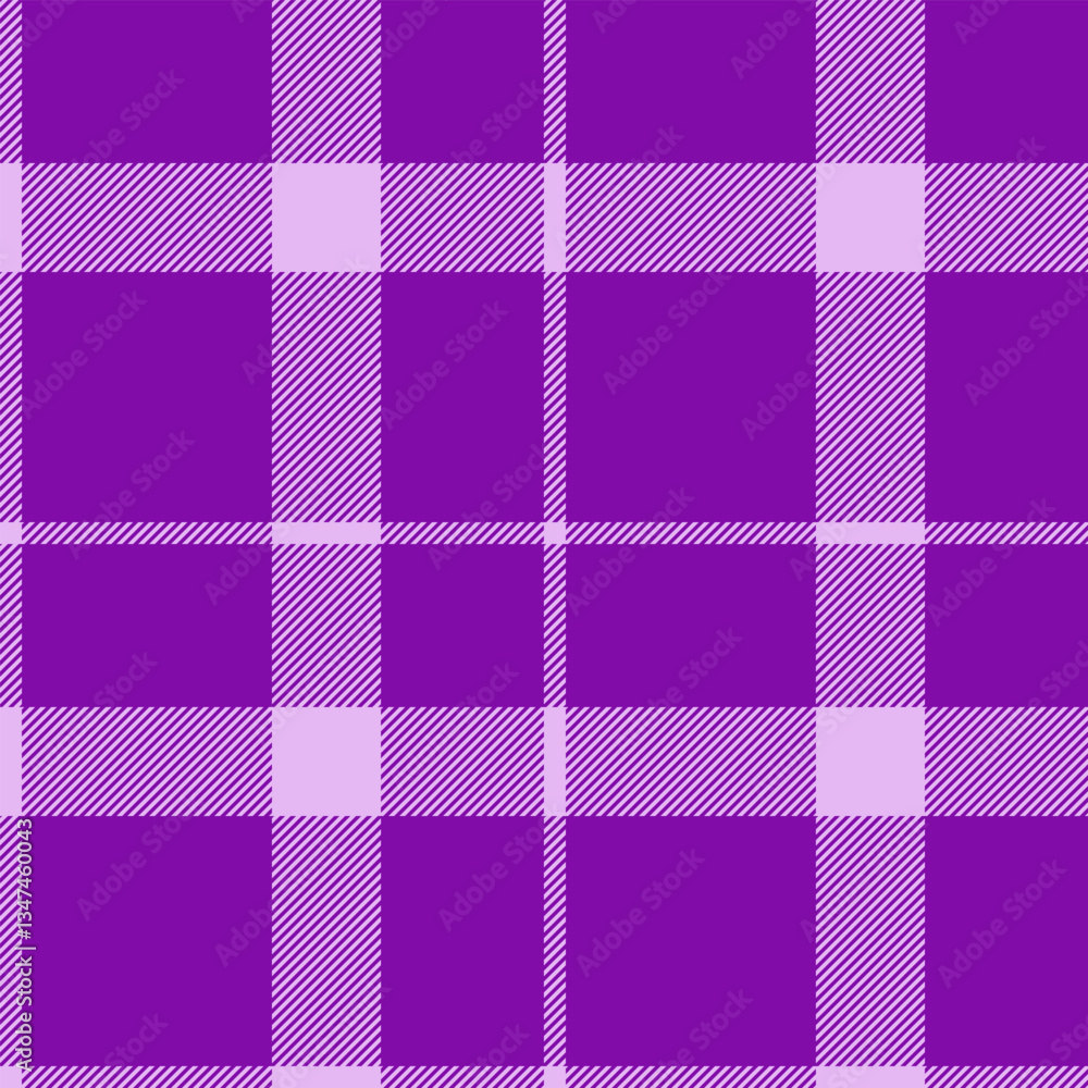Vibrant purple and lavender plaid pattern. A stylish textile design perfect for fashion, websites, or branding. This seamless texture evokes feelings of sophistication and calm. Vibrant purple and lavender plaid pattern. A stylish textile design perfect for fashion, websites, or branding. This seamless texture evokes feelings of sophistication and calm.