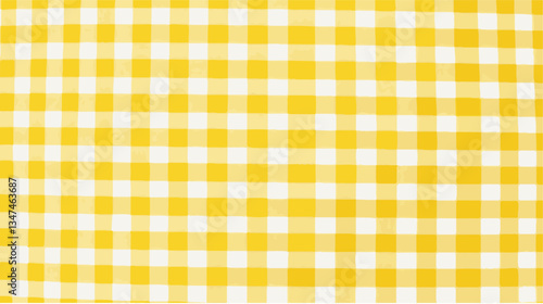yellow gingham fabric texture
