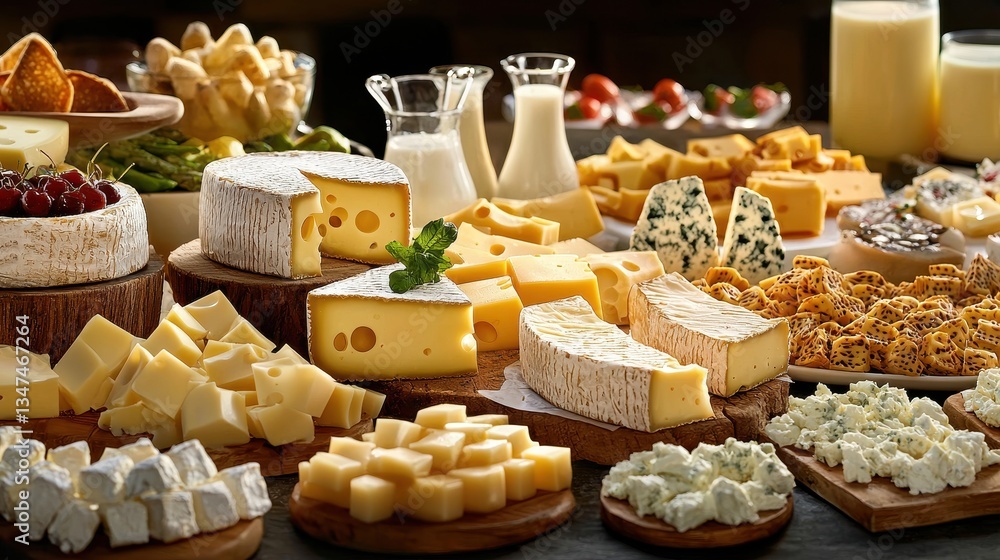 A diverse selection of dairy products for discerning tastes. A diverse selection of dairy products for discerning tastes.