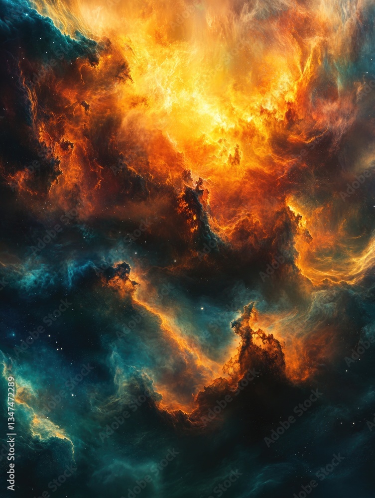 Fototapeta premium Cosmic Cloudscape