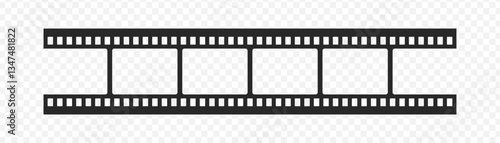 Old retro tape film video movies, Grunge vintage film strip for photo video filming, Vector illustration.